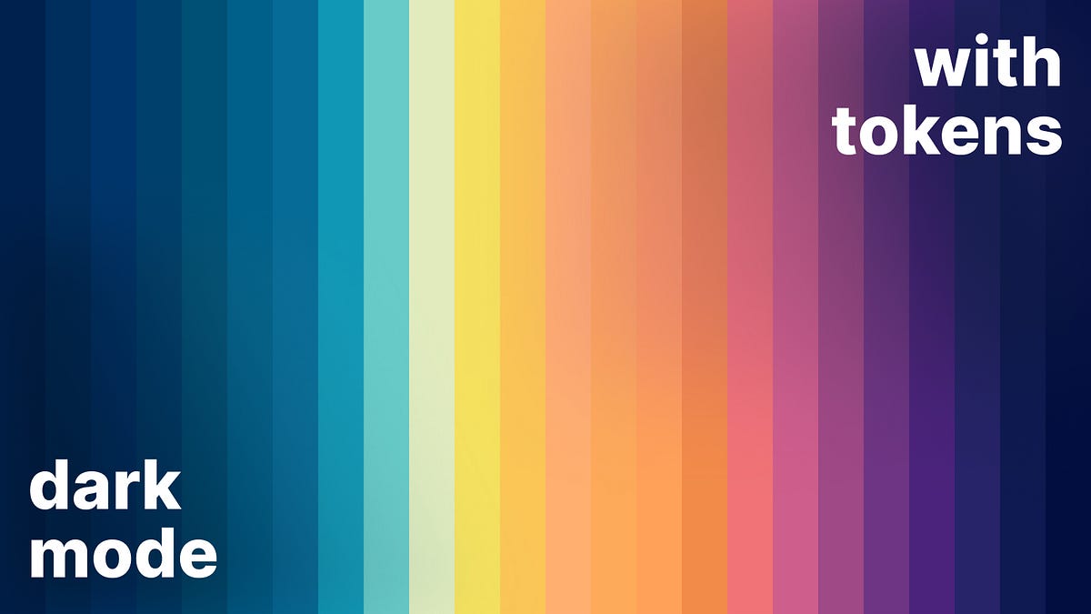 Dark mode with design tokens